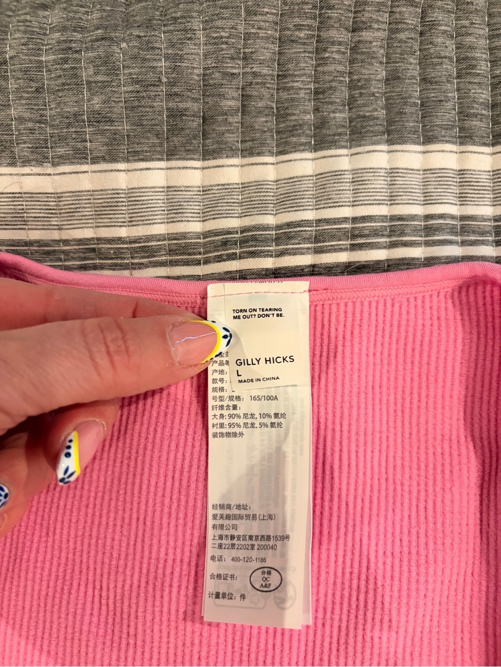 Gilly Hicks Women’s Large Pink Ribbed Ruched Crop Top - Picture 3 of 5